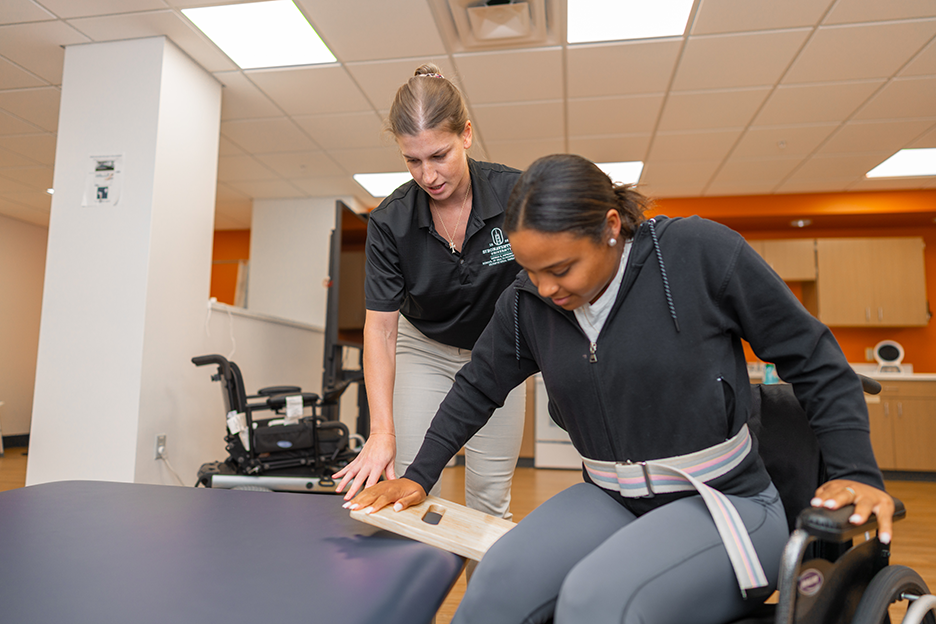 Occupational therapy students at SBU