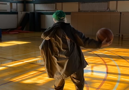 One handed shot one handed shot