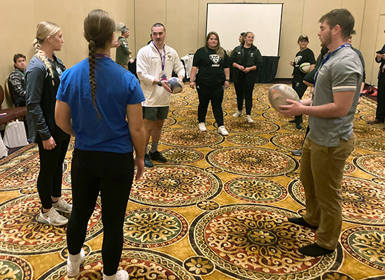 St. Bonaventure students make presentations at physical education and sport studies state conference