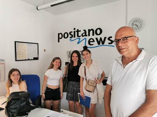 Elizabeth Egan and Marnick Olivieri-Panepanto are pictured with their newsroom