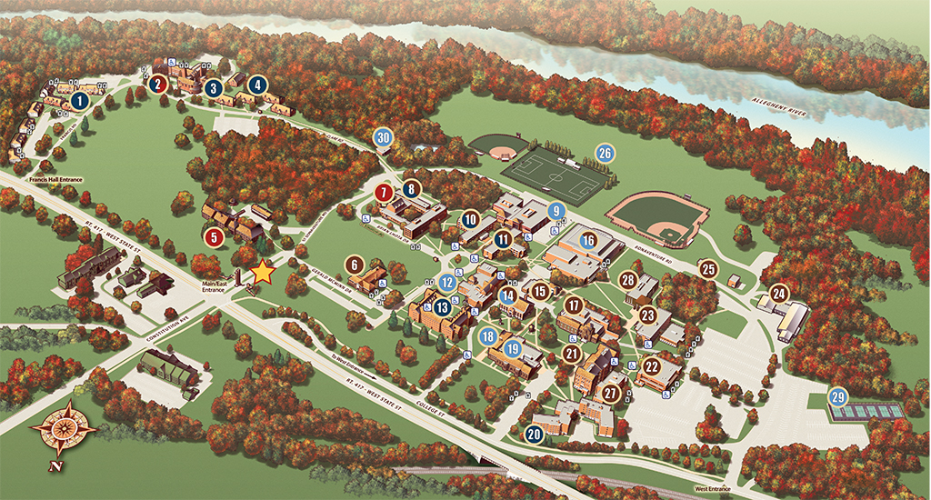 Saint Leo Campus Map Map Vector